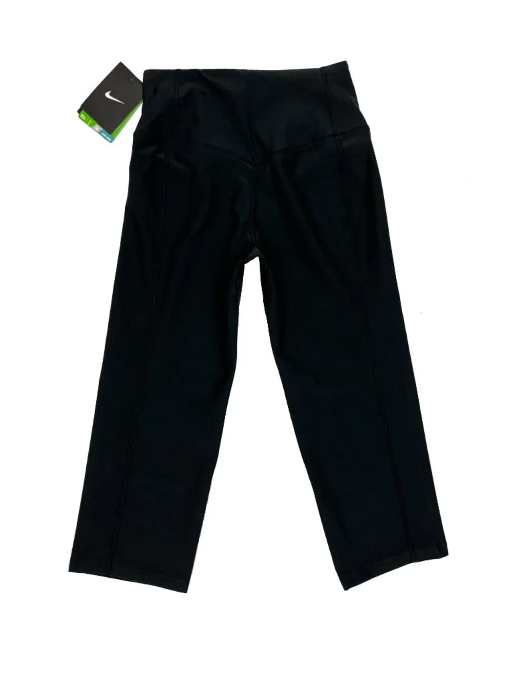 Nike NEW NWT Dri Fit Legend 2.0 Slim Fit Flare Black Capri Pant Women XS X-Small